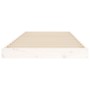 Solid white pine wood bed frame 75x190 cm by vidaXL, Beds and slatted bases - Ref: Foro24-823485, Price: 57,56 €, Discount: %