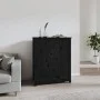 Hohes Sideboard aus massivem Zirbenholz schwarz 83x41,5x100 cm von vidaXL, Sideboards - Ref: Foro24-823518, Preis: 113,47 €, ...
