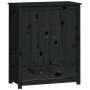 Hohes Sideboard aus massivem Zirbenholz schwarz 83x41,5x100 cm von vidaXL, Sideboards - Ref: Foro24-823518, Preis: 113,47 €, ...