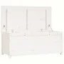 Aufbewahrungsbox aus massivem weißem Kiefernholz, 110 x 50 x 45,5 cm von vidaXL, Schränke und Lagerung - Ref: Foro24-823540, ...