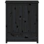 Hohes Sideboard aus massivem Zirbenholz schwarz 83x41,5x100 cm von vidaXL, Sideboards - Ref: Foro24-823518, Preis: 113,47 €, ...