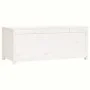 Aufbewahrungsbox aus massivem weißem Kiefernholz, 110 x 50 x 45,5 cm von vidaXL, Schränke und Lagerung - Ref: Foro24-823540, ...