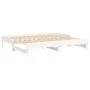 Removable sofa bed solid white pine wood 2x(75x190) cm by vidaXL, Beds and slatted bases - Ref: Foro24-823395, Price: 171,01 ...