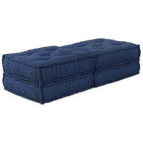 Almohada 2 pcs Azul 70 x 70 x 36 cm Poliéster Almohada 2 pcs Azul 70 x 70 x 36 cm Poliéster