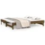 Abnehmbares Schlafsofa aus massivem braunem Kiefernholz, 2 x (90 x 200) cm von vidaXL, Betten und Lattenroste - Ref: Foro24-8...