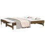 Sofá cama extraíble madera maciza de pino marrón 2x(90x200) cm de vidaXL, Camas y somieres - Ref: Foro24-823382, Precio: 127,...