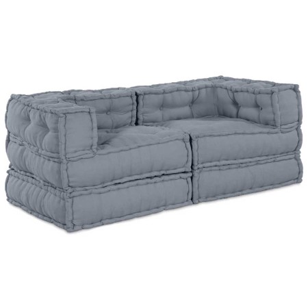 Almohada 2 pcs Gris 70 x 70 x 54 cm Poliéster