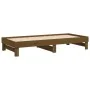 Abnehmbares Schlafsofa aus massivem braunem Kiefernholz, 2 x (90 x 200) cm von vidaXL, Betten und Lattenroste - Ref: Foro24-8...
