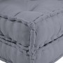 Almohada 2 pcs Gris 70 x 70 x 54 cm Poliéster