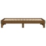 Sofá cama extraíble madera maciza de pino marrón 2x(90x200) cm de vidaXL, Camas y somieres - Ref: Foro24-823382, Precio: 127,...