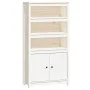 Hohes Sideboard aus massivem weißem Kiefernholz, 80 x 35 x 154 cm von vidaXL, Sideboards - Ref: Foro24-823520, Preis: 171,77 ...
