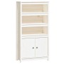 Hohes Sideboard aus massivem weißem Kiefernholz, 80 x 35 x 154 cm von vidaXL, Sideboards - Ref: Foro24-823520, Preis: 174,30 ...