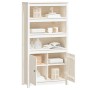 Hohes Sideboard aus massivem weißem Kiefernholz, 80 x 35 x 154 cm von vidaXL, Sideboards - Ref: Foro24-823520, Preis: 174,30 ...