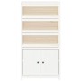 Hohes Sideboard aus massivem weißem Kiefernholz, 80 x 35 x 154 cm von vidaXL, Sideboards - Ref: Foro24-823520, Preis: 174,30 ...