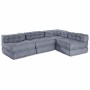 Almohada 4 pcs Gris 70 x 70 x 54 cm Poliéster