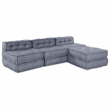 Almohada 4 pcs Gris 70 x 70 x 54 cm Poliéster