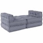 Almohada 4 pcs Gris 70 x 70 x 54 cm Poliéster