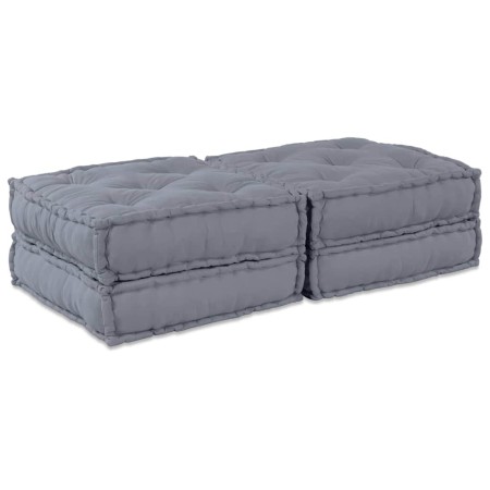 Almohada 2 pcs Gris 70 x 70 x 36 cm Poliéster