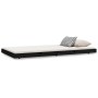 Solid black pine wood bed frame 100x200 cm by vidaXL, Beds and slatted bases - Ref: Foro24-823493, Price: 106,44 €, Discount: %
