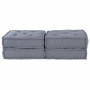 Almohada 2 pcs Gris 70 x 70 x 36 cm Poliéster