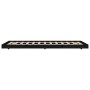 Solid black pine wood bed frame 100x200 cm by vidaXL, Beds and slatted bases - Ref: Foro24-823493, Price: 106,44 €, Discount: %