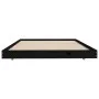 Solid black pine wood bed frame 100x200 cm by vidaXL, Beds and slatted bases - Ref: Foro24-823493, Price: 105,10 €, Discount: %