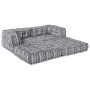 Almohada 2 pcs Gris tela