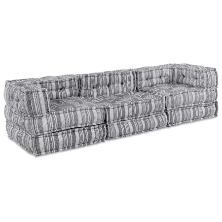 Almohada 3 pcs Gris Claro 70 x 70 x 54 cm Poliéster