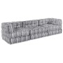 Almohada 3 pcs Gris Claro 70 x 70 x 54 cm Poliéster