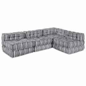 Almohada 4 pcs Gris Claro 70 x 70 x 54 cm Poliéster