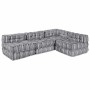 Almohada 4 pcs Gris Claro 70 x 70 x 54 cm Poliéster