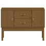 Honigbraunes Sideboard aus massivem Kiefernholz, 110 x 40 x 78 cm von vidaXL, Sideboards - Ref: Foro24-823527, Preis: 106,64 ...