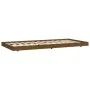 Honey brown solid pine wood bed frame 75x190 cm by vidaXL, Beds and slatted bases - Ref: Foro24-823512, Price: 61,52 €, Disco...