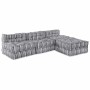 Almohada 4 pcs Gris Claro 70 x 70 x 54 cm Poliéster