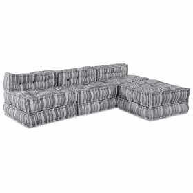 Almohada 4 pcs Gris Claro 70 x 70 x 54 cm Poliéster