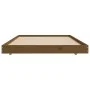 Honey brown solid pine wood bed frame 75x190 cm by vidaXL, Beds and slatted bases - Ref: Foro24-823512, Price: 61,52 €, Disco...