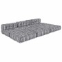 Almohada 4 pcs Gris Claro 70 x 70 x 54 cm Poliéster