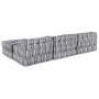 Almohada 4 pcs Gris Claro 70 x 70 x 54 cm Poliéster