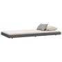 Estructura de cama madera maciza de pino gris 75x190 cm de vidaXL, Camas y somieres - Ref: Foro24-823511, Precio: 89,59 €, De...