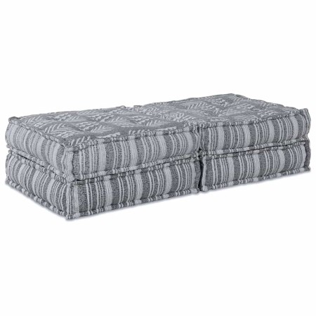 Almohada 2 pcs Gris Claro 70 x 70 x 36 cm Poliéster