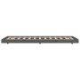 Solid gray pine wood bed frame 75x190 cm by vidaXL, Beds and slatted bases - Ref: Foro24-823511, Price: 89,65 €, Discount: %