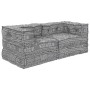 Almohada 2 pcs Gris Claro 70 x 70 x 54 cm Poliéster