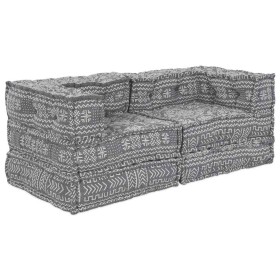 Almohada 2 pcs Gris Claro 70 x 70 x 54 cm Poliéster