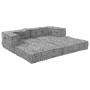 Almohada 2 pcs Gris Claro 70 x 70 x 54 cm Poliéster