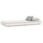 Estructura de cama madera maciza de pino blanco 75x190 cm de vidaXL, Camas y somieres - Ref: Foro24-823510, Precio: 74,12 €, ...