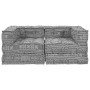 Almohada 2 pcs Gris Claro 70 x 70 x 54 cm Poliéster