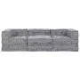 Almohada 3 pcs Gris Claro 70 x 70 x 54 cm Poliéster