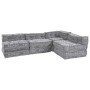Almohada 4 pcs Gris Claro 70 x 70 x 54 cm Poliéster