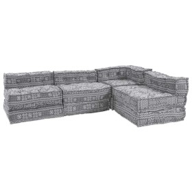 Almohada 4 pcs Gris Claro 70 x 70 x 54 cm Poliéster