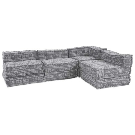 Almohada 4 pcs Gris Claro 70 x 70 x 54 cm Poliéster